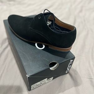 Aldo dress shoe black suede size 13